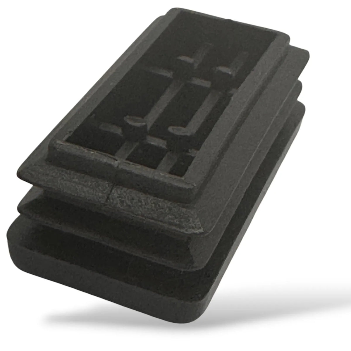 Embout Rectangulaire pour bouchon de meuble - 20 pcs 60mmx30mm NOIR - SQES