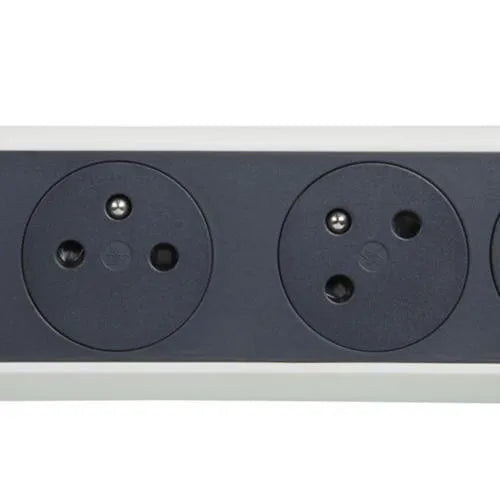 Rallonge multiprise avec bloc rotatif de 4 prises 2P+T Surface , interrupteur et cordon longueur 1,5m - SQES