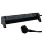 Rallonge multiprise avec bloc rotatif de 4 prises 2P+T Surface , interrupteur et cordon longueur 1,5m - SQES