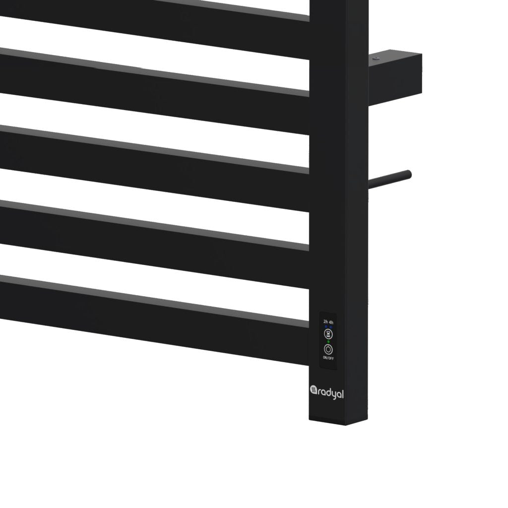 Sèche Serviette Électrique Aluminium 80cm LILY Noir-REF9005