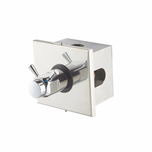 Robinet de douche avec mitigeur temporisé – Bouton poussoir & boîtier intégré - SQES