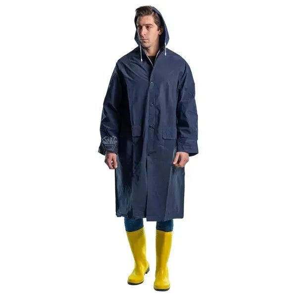 Manteau Imperméable Bleu Marine, Manteau de protection Anti Pluie XXL - SQES