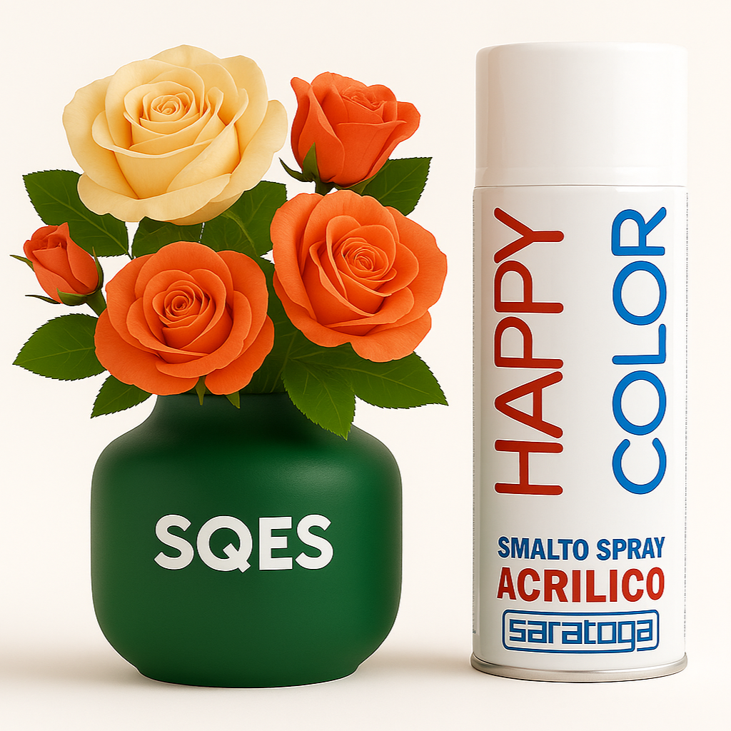 Peinture Spray VERT BOSCO 400ml - Saratoga - Happy Color 