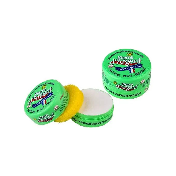 Pierre d'argent - Nettoyant universel - Détergent 100 % Naturel - 300 gr - SQES