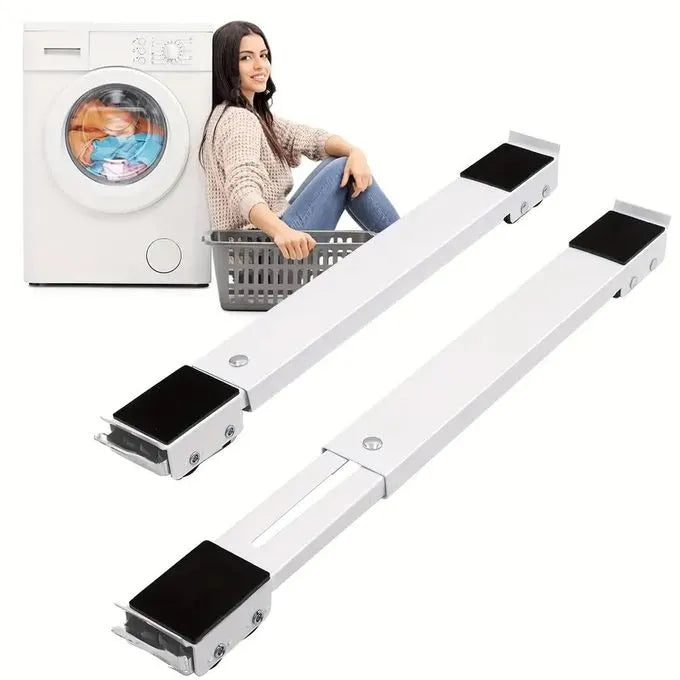 Support Extensible Mobile - Extensible - Réglable Avec Frein pour machine à laver ou le réfrigérateur - 70cm - SQES