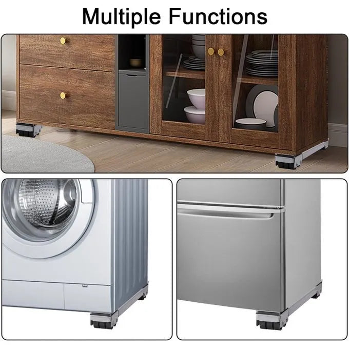Support Extensible Mobile - Extensible - Réglable Avec Frein pour machine à laver ou le réfrigérateur - 70cm - SQES