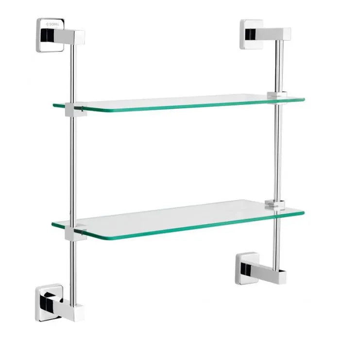 Tablette double en verre Ward - SOPAL SB47A04 - SQES