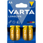 Découvrez la pile VARTA AA Longlife Extra LR6 1.5V chez SQES Tunisie. Haute performance, longue durée, idéale pour vos appareils du quotidien. Prix compétitif.