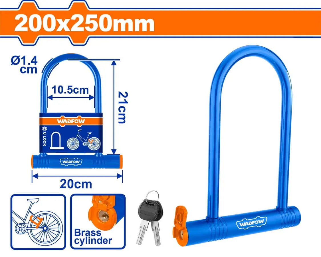 Cadenas - Antivol - Pour velo - Forme U - 20X25CM - SQES