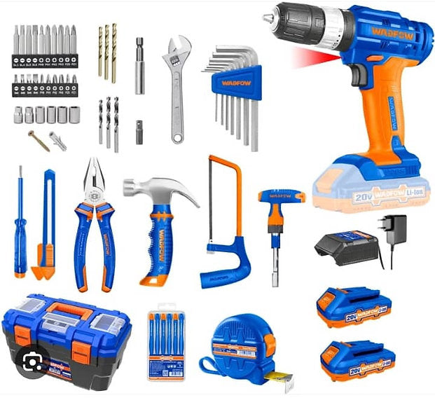 Caisse à Outils Complète 119 pièces avec Perceuse Sans Fil - SQES