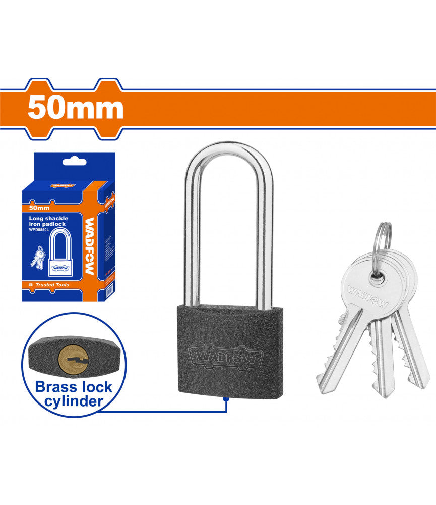 Cadenas en Fer Gris WADFOW – Versions Standard & Anse Longue – Haute Sécurité - SQES