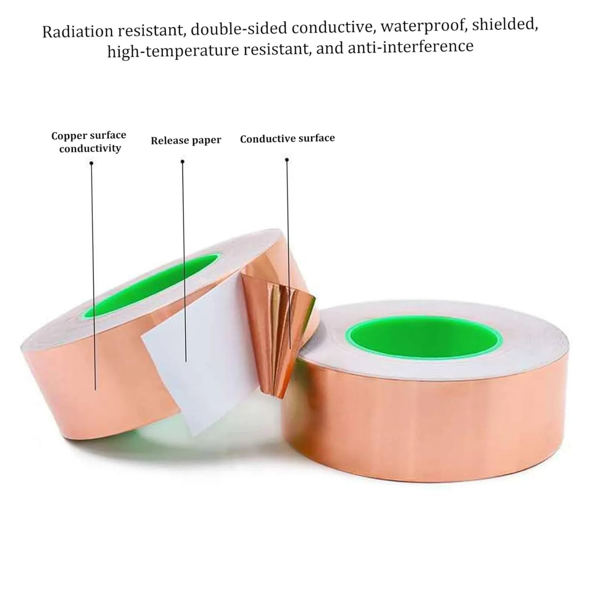 BOSS TAPE Ruban cuivre bloquant escargot et limaces 18mmx2m - SQES