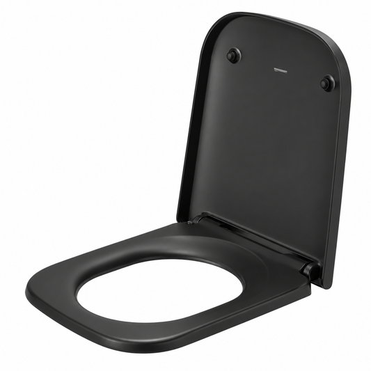 Abattant WC DURAVIT D-Neo anthracite mat, fermeture amortie, démontable, charnières inox. Découvrez-le sur SQES.tn avec livraison en Tunisie.