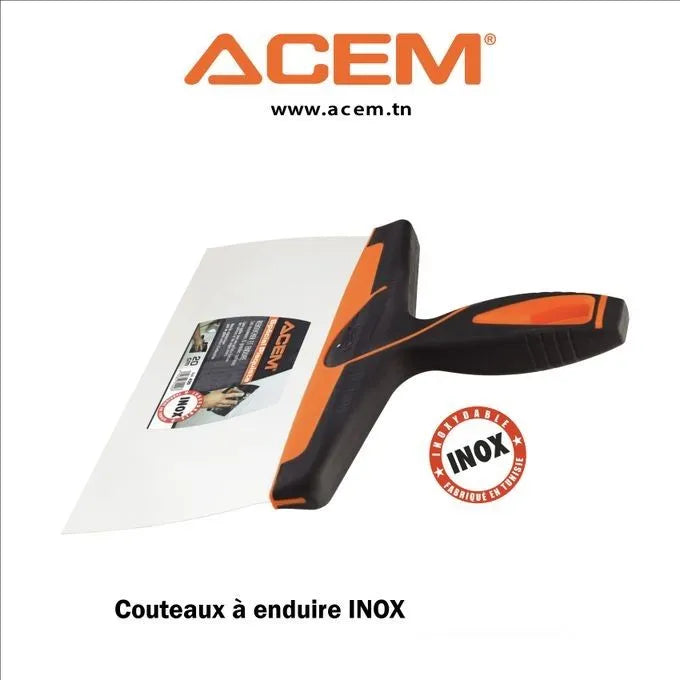 ACEM Couteau à enduire - Lame en acier - - SQES