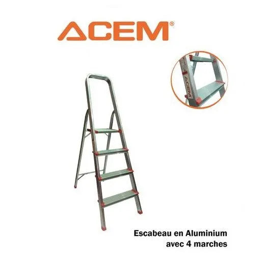 Escabeau ACEM en Aluminium 4 Marches - SQES