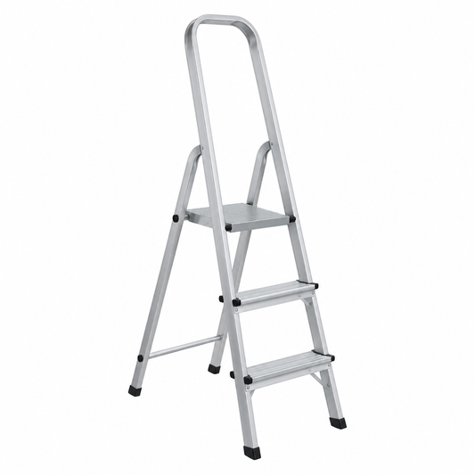 ASCADA Escabeau Aluminium Simple Face 3 à 8 Marches – Pliable Antidérapant | SQES Tunisie
