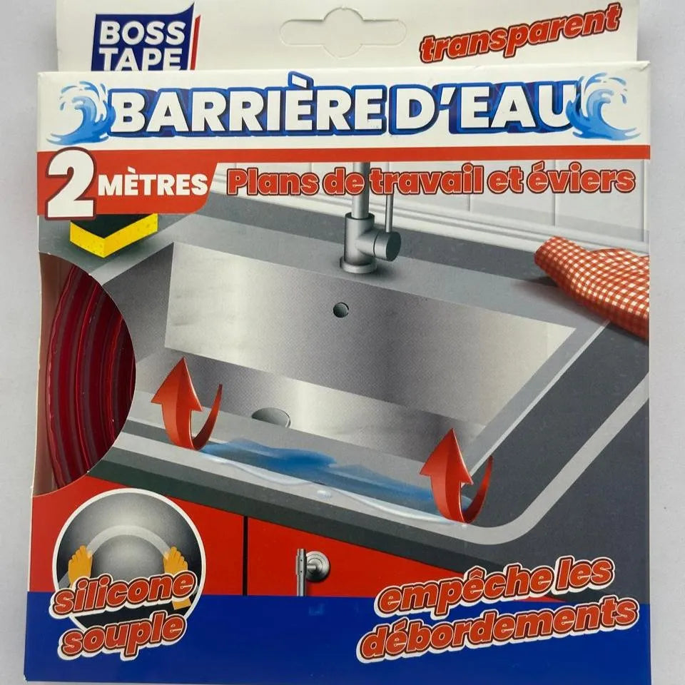 BOSSTAPE Barrière d'eau autocollant en silicone transparent -2m - SQES