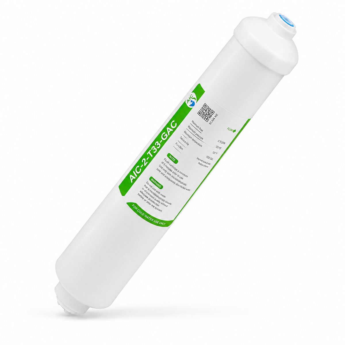 Cartouche T33 Charbon Actif Granulé pour Osmoseur – Post-filtre