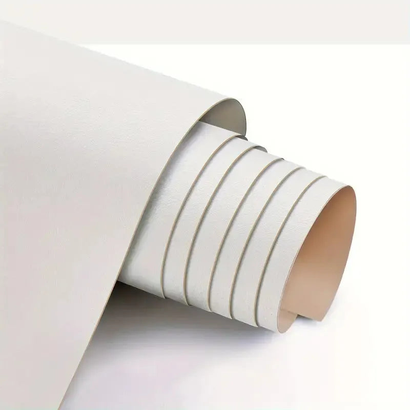 BOSS TAPE Patch auto adhésif en cuir 100mmx1.5m Blanc - SQES