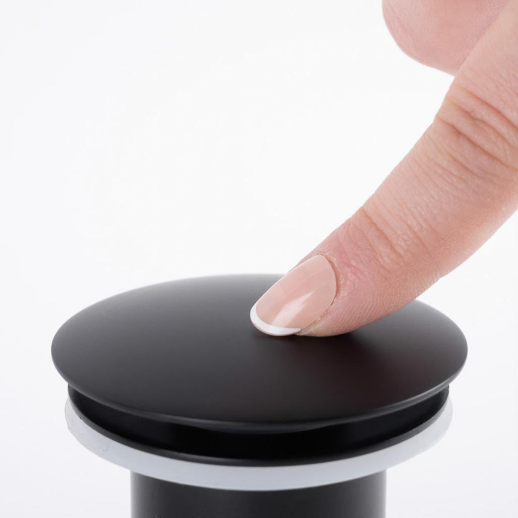 Vidage Lavabo Clic Clac Noir avec Trop-Plein 2040F Fabia