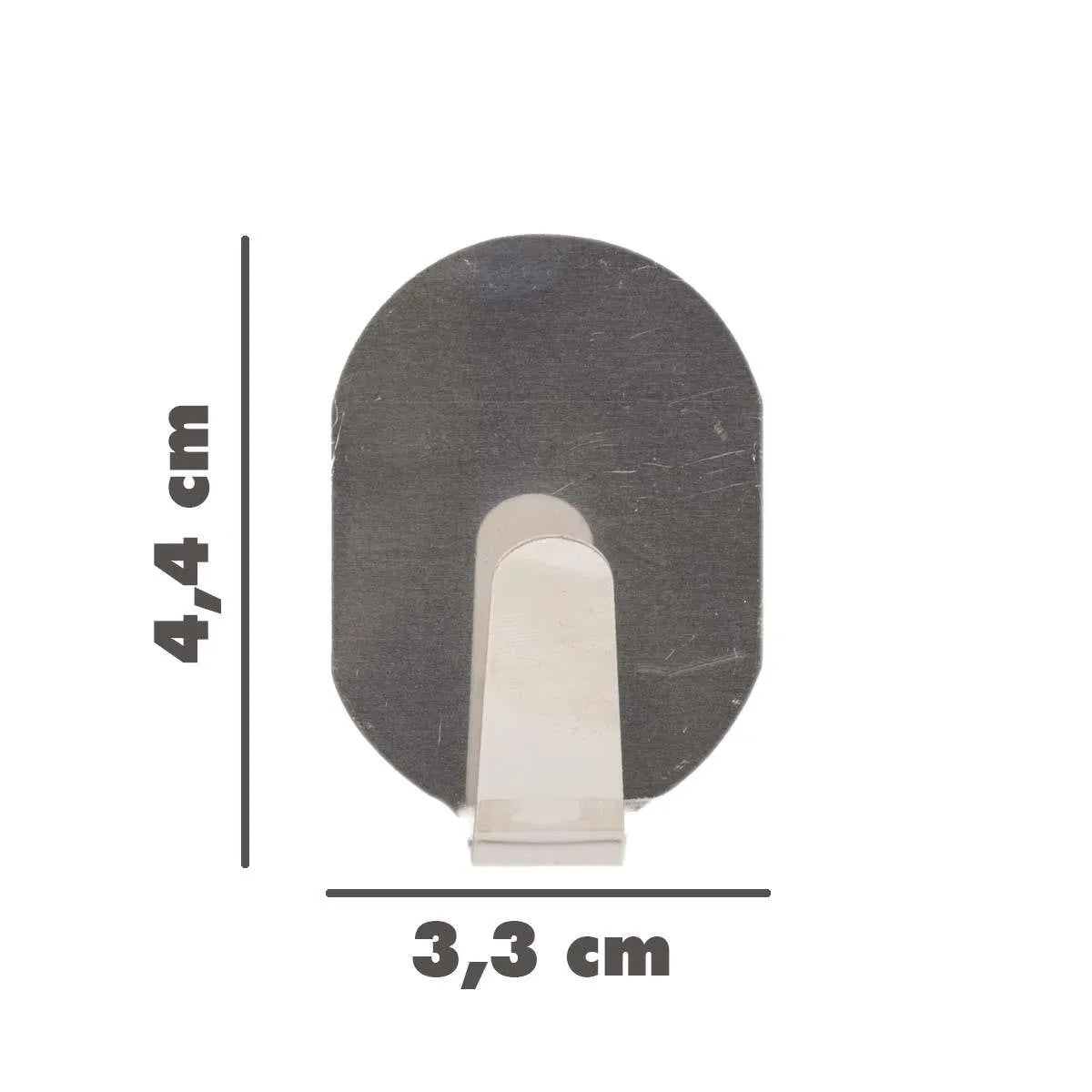 BOSS TAPE Crochet Mural auto adhésif inox sans percer de trous (2pcs) 33mmx44mm - SQES