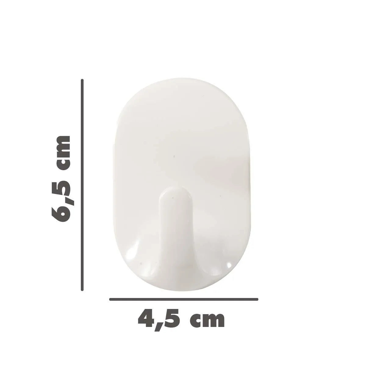 BOSS TAPE Crochet Mural auto adhésif Blanc sans percer de trous (2pcs) 45mmx65mm - SQES