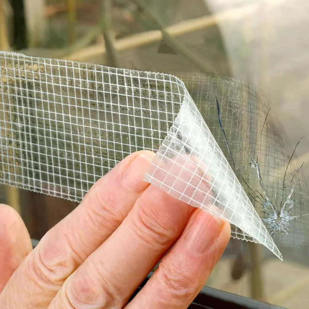 BOSSTAPE Ruban de Réparation étanche, Gaffeur multiusage, Toile américain TRANSPARENT - SQES