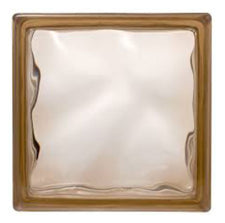 Brique de Verre - Marron 19x19x8cm - Ambiance Chaleureuse