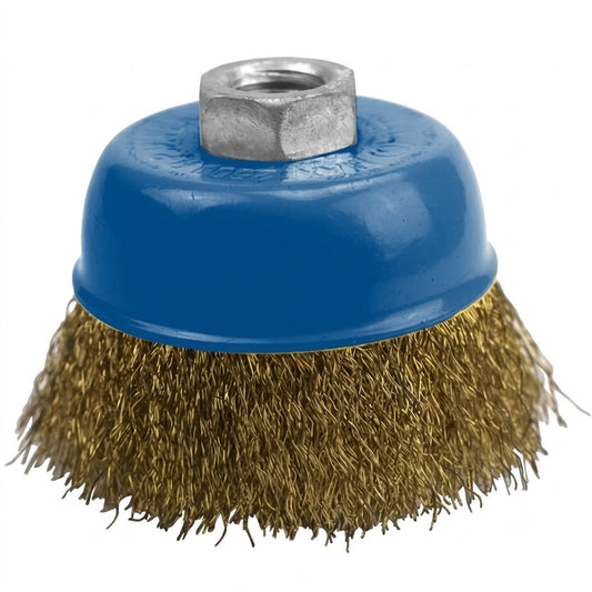 Brosse métallique boisseau M14 100 mm ADEGSO AD-20164 — Curved Wire Bowl Brush 100 mm pour meuleuse compatible | SQES Tunisie
