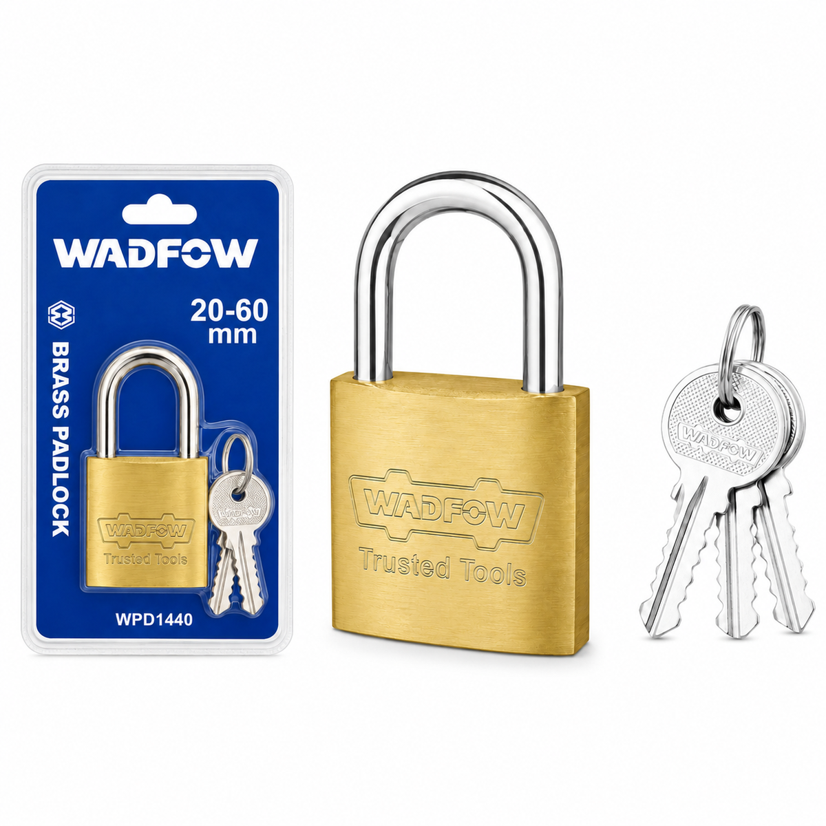 Cadenas Laiton WADFOW 20 à 60 mm — Corps Laiton Anti-Corrosion Sécurité | SQES Tunisie
