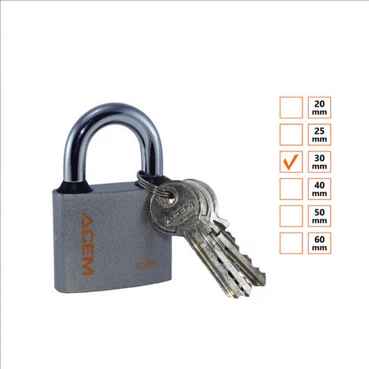 ACEM Cadenas teinté en gris - 30MM - SQES