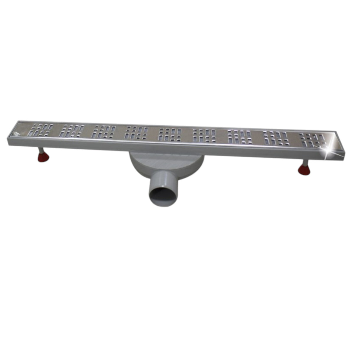 Caniveau de douche SLIM PRESTIGE EJIM en acier inoxydable – design moderne, disponible en 40 cm, 60 cm et 70 cm pour douche à l'italienne
