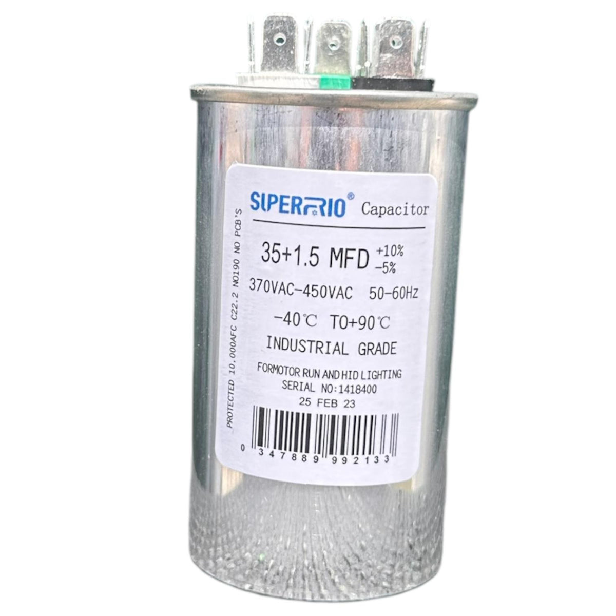 Condensateur Climatiseur - Capacité - 35 µF – 3 Bornes