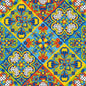 Carreau PVC autocollant Boss Tape Mexicain 30cm x 30cm – motifs traditionnels colorés, cuisine, restaurant et salon
