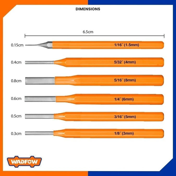 Jeu de 6 Chasse-Goupilles – - SQES