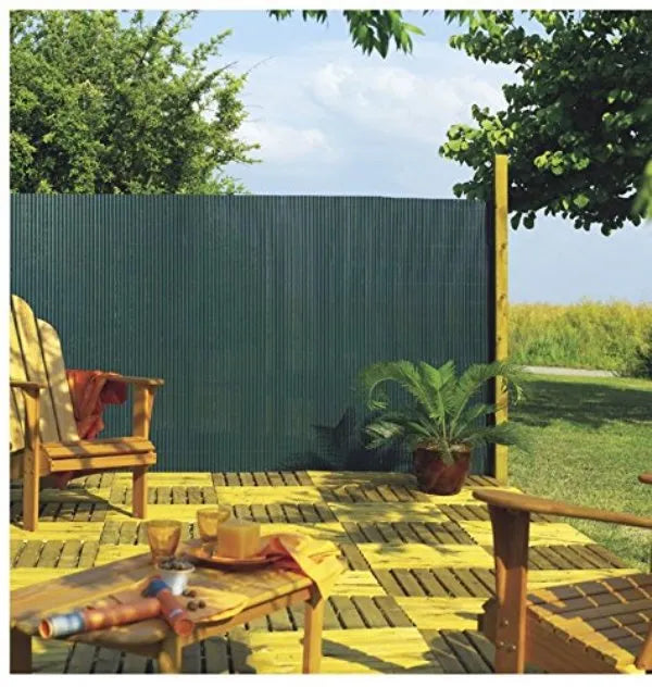 Brise vue - Brise vent - Canisse double face - Clôture jardin - 1x3m - Pvc - SQES