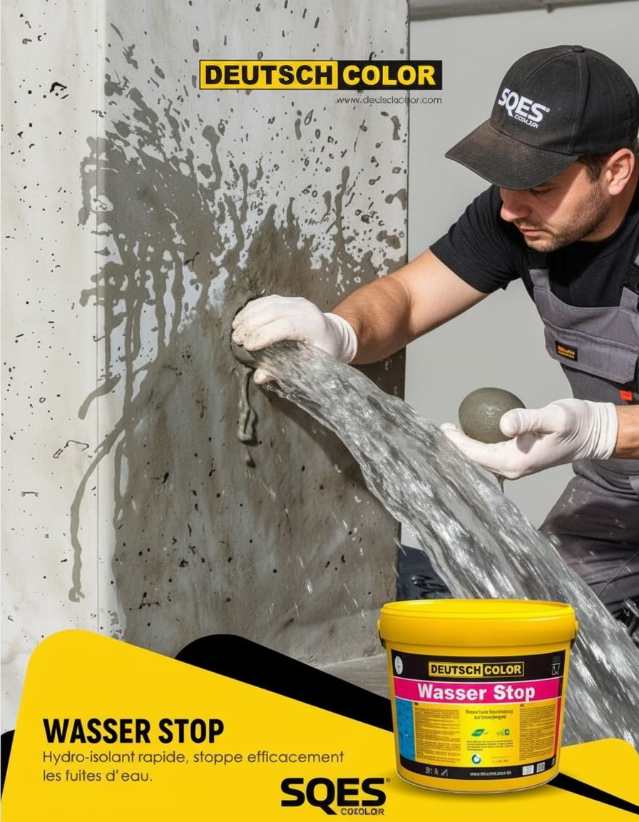Colmatage de fuite avec WASSER STOP