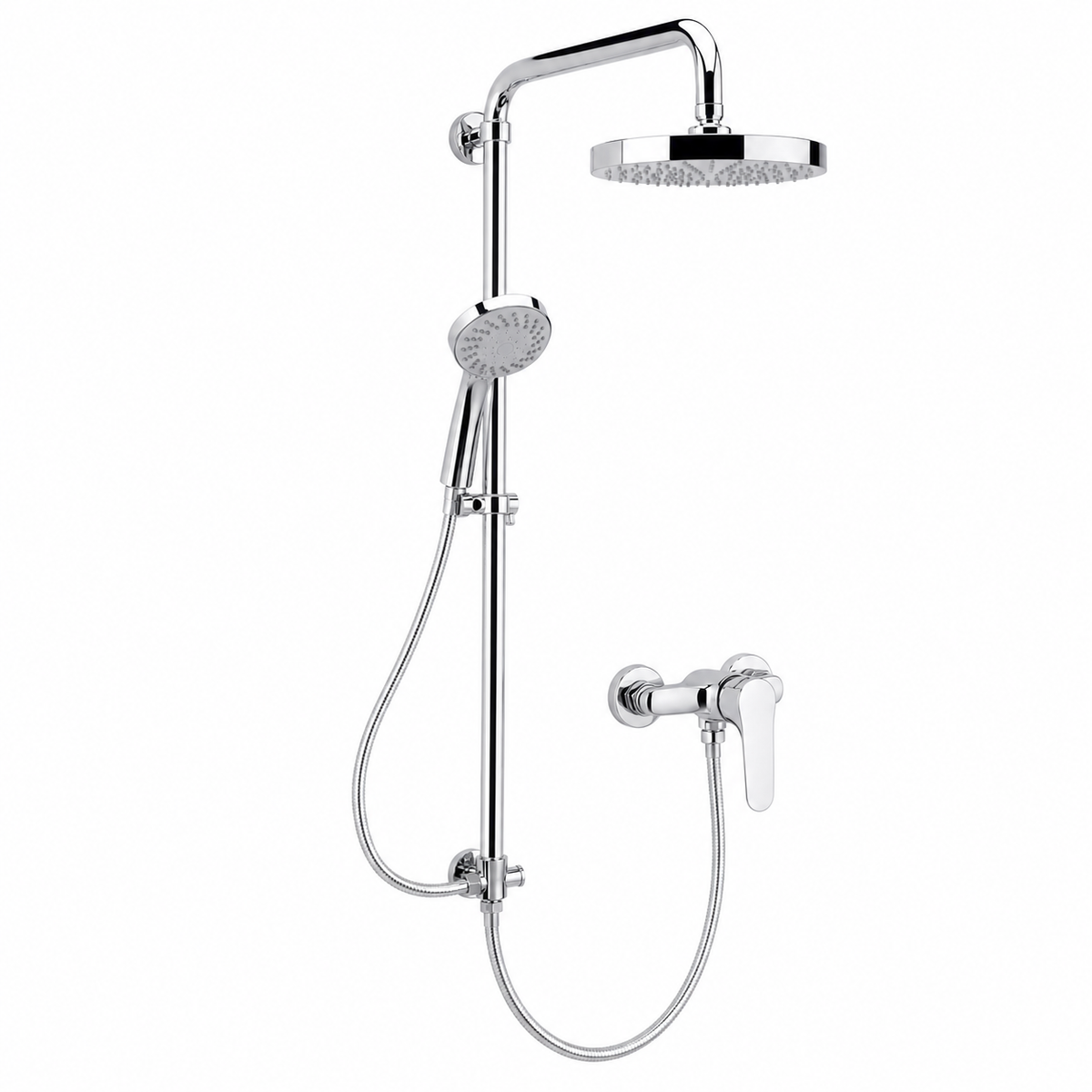 Colonne de Douche SOPAL Série Sousse 1089A04 — Inverseur Chromé NF EN ISO 1456 Garantie 5 Ans Salle de Bain | SQES Tunisie

