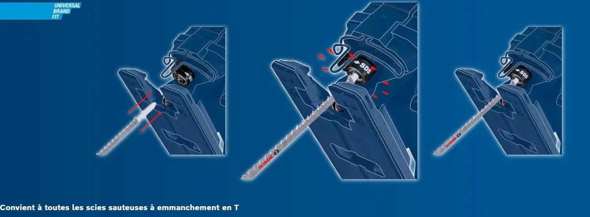 JEU DE 5 LAMES DE SCIE SAUTEUSE T118A - MÉTAL - BOSCH - SQES