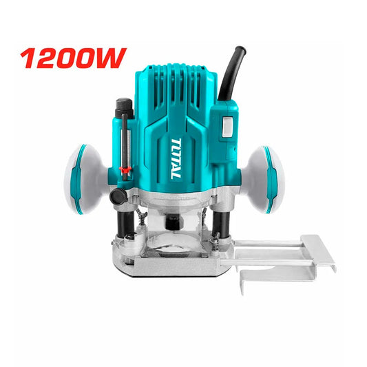 Défonceuse TOTAL TR110816 1200W 26000tr/min Plonge 30mm Collets 6mm 8mm 1/4" Guide Gabarit — SQES Tunisie
