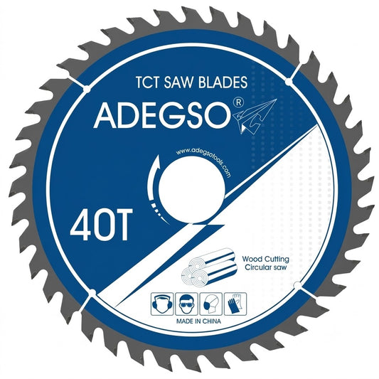 Disque carbure TCT 115 mm ADEGSO AD-30043 — Lame de scie TCT 115 × 22,2 mm vitesse max 13 300 tr/min | SQES Tunisie
