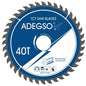 Disque carbure TCT 115 mm ADEGSO AD-30043 — Lame de scie TCT 115 × 22,2 mm vitesse max 13 300 tr/min | SQES Tunisie
