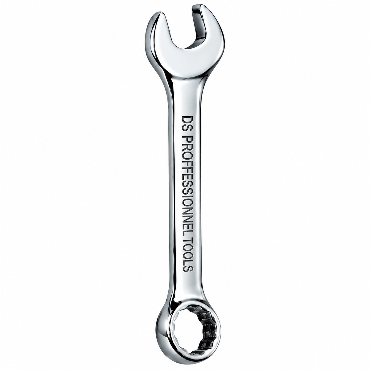 Clé mixte DS Tools disponible en nombreuses dimensions de 7 à 32 mm pour travaux de serrage, mécanique et maintenance.