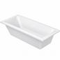 Baignoire à encastrer DURAVIT D-Code blanc brillant 170 × 75 cm en acrylique, vidage côté pieds

