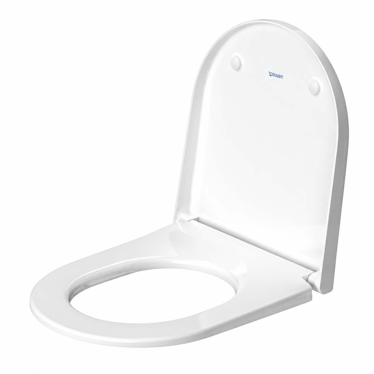 Abattant WC DURAVIT D-Neo blanc brillant à fermeture amortie SoftClose, démontable, forme D
