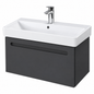 Meuble sous lavabo suspendu DURAVIT No. 1 graphite mat 74 cm avec un tiroir à fermeture amortie
