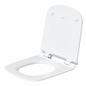 Abattant WC DURAVIT P3 Comforts blanc brillant avec fermeture amortie et charnières inox.
