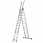 Échelle triple aluminium LITAN à 3 plans disponible en plusieurs longueurs de 3×3 à 6×3 m chez SQES Tunisie.