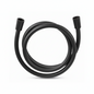 Flexible toilette noir FRAMO 1.20m – PVC renforcé, embouts métalliques chromés, anti-torsion, raccords 3/8"-1/2", certification CE, fabrication italienne
