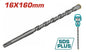 Foret Béton SDS+ TOTAL 16mm Carbure Tungstène Béton Pierre Maçonnerie 160mm — SQES Tunisie
